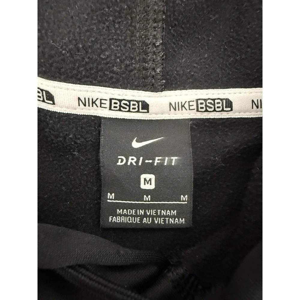 Nike Dri‎ Fit Hoodie Mens M Black Sweatshirt Baseball Swingman Ken Griffey Jr